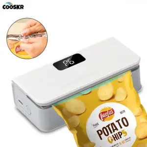 Mini Selador de Sacos Plásticos Portátil Recarregável