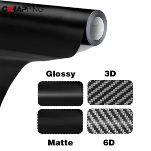 película vinil fibra carbono 3d