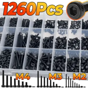 kit parafusos sextavados m2 m3 m4