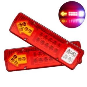 lâmpada traseira caminhão 19 leds 12v 24v