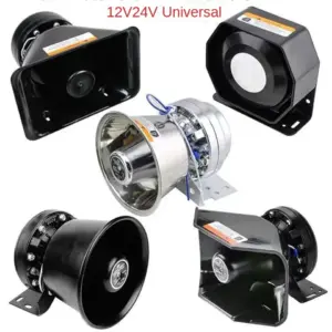 alto-falante sirene automotiva 300w 12v 24v
