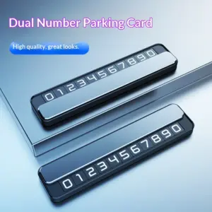 placa estacionamento temporário números duplos