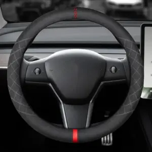 capa de volante camurça 38cm universal