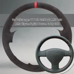 capa de volante vw golf 5 mk5 couro camurça