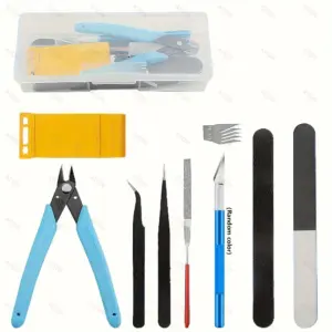 kit ferramentas modelismo gundam 9 peças