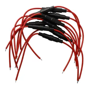 suporte de fusível 5x20mm 22awg