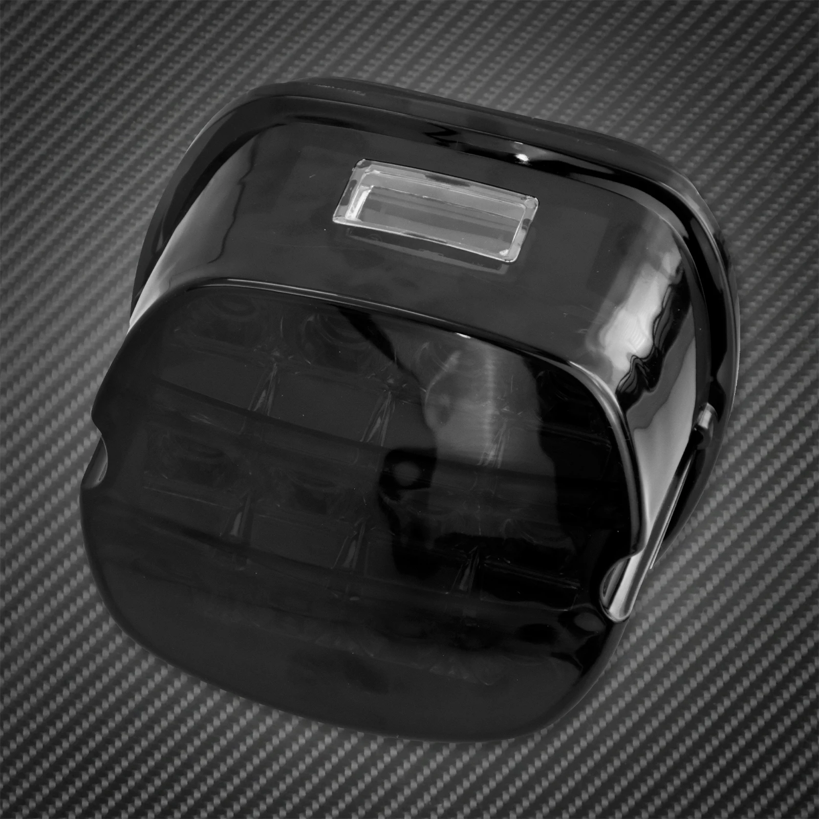 Luz Traseira LED para Moto 12V Lente Fumê Vermelha - Imagem 5