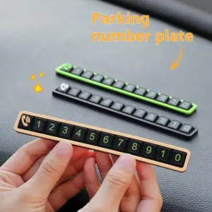 cartão de estacionamento temporário luminoso