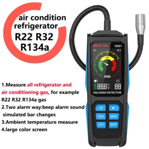 detector vazamento gás refrigerante R22 R32 R134a