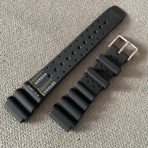 pulseira de borracha 20mm 22mm 24mm citizen promaster