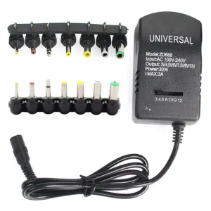 adaptador de voltagem universal 3v-12v
