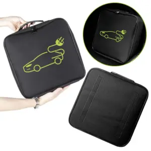 bolsa organizadora cabos carregador veículo elétrico