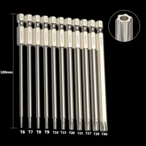 jogo bits torx magnéticos 50mm
