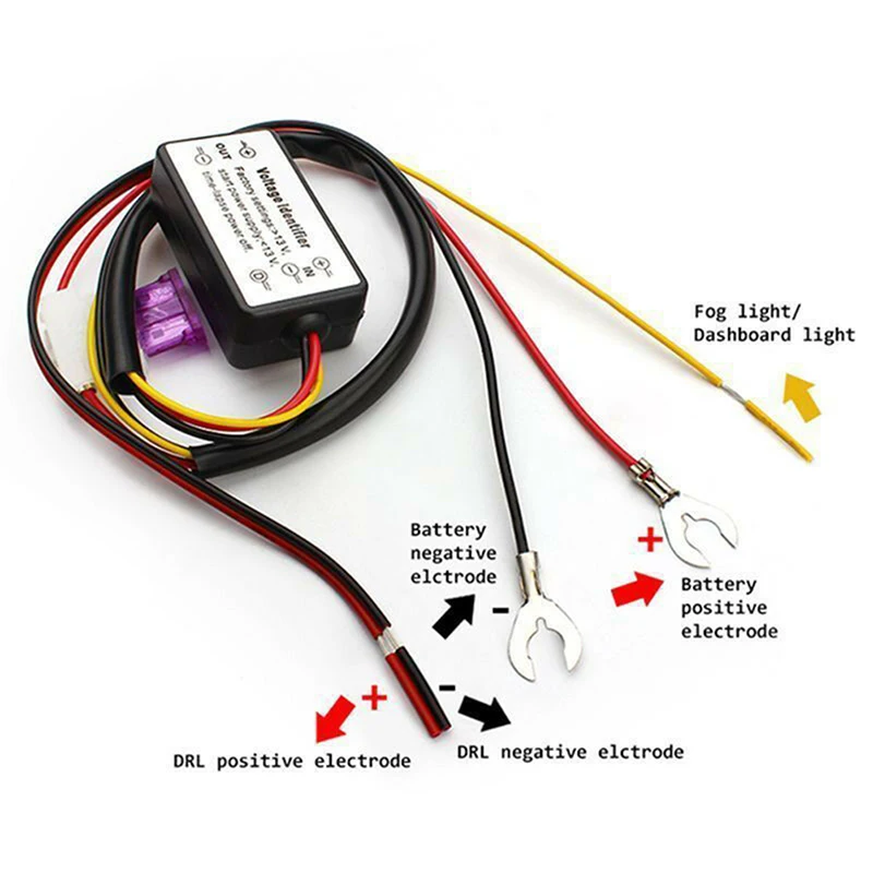 controlador drl led automático 12v