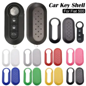 capa de chave fiat 500 3 botões
