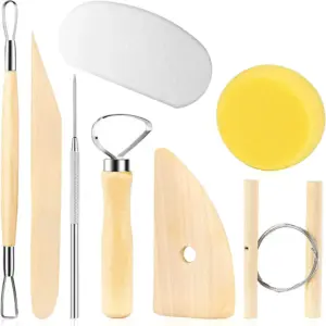 kit ferramentas escultura argila 8 peças