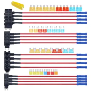 kit adaptadores fusíveis automotivos 12v