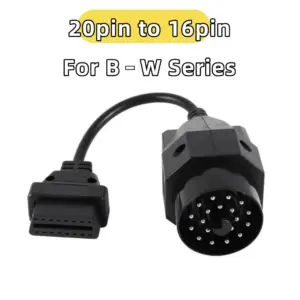 adaptador conector obd2 20 pin 16 pin bmw