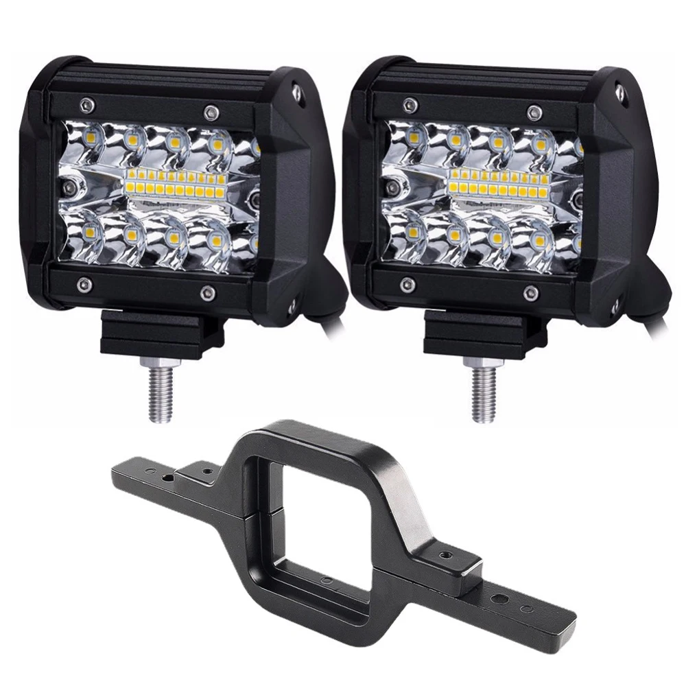 Barra de Luz LED 4 polegadas 60W 6000K para Offroad e Trabalho - Imagem 2