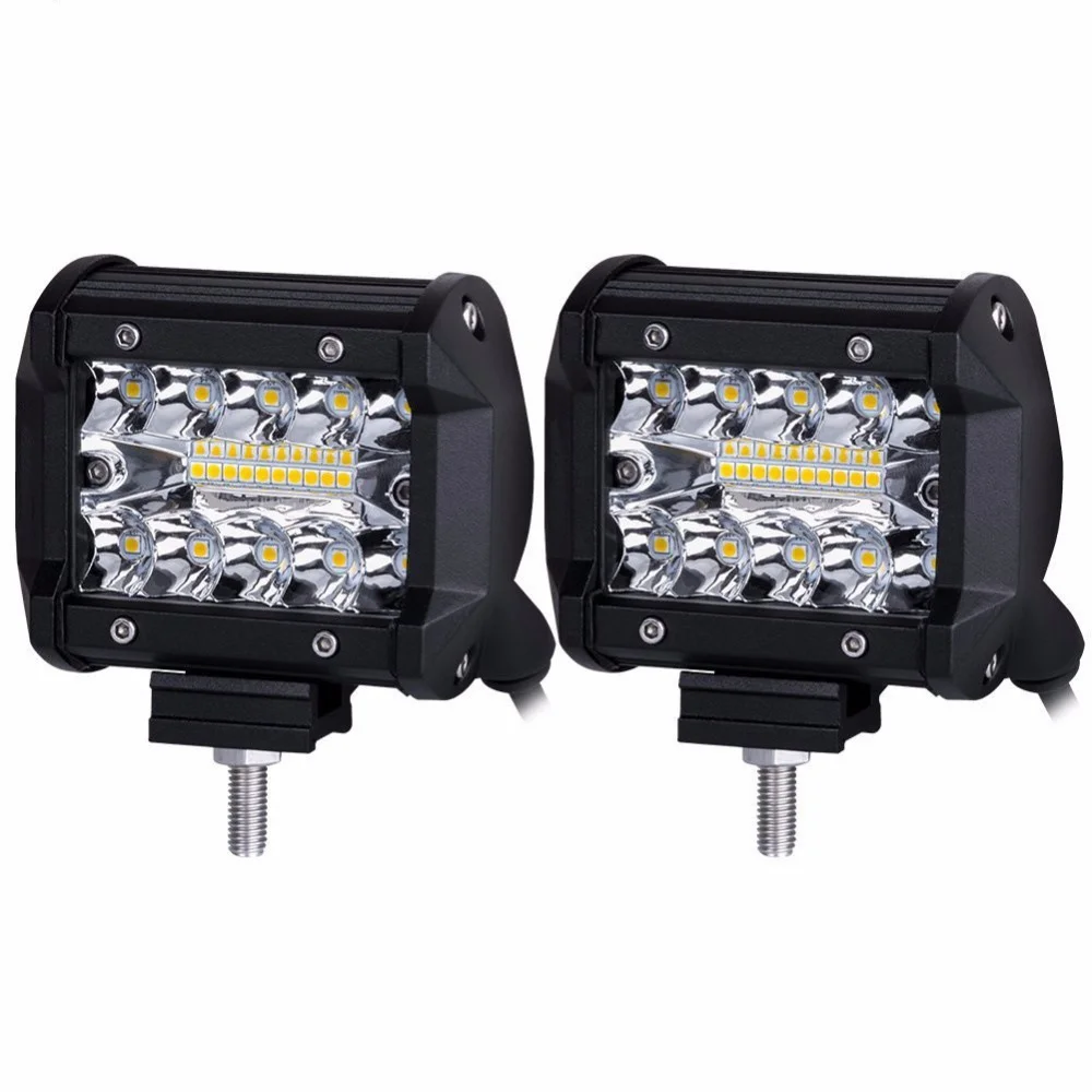 Barra de Luz LED 4 polegadas 60W 6000K para Offroad e Trabalho - Imagem 3