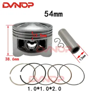 Anel de Pistão 54mm para Honda Super Cub 110 NBC110 C110
