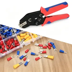 alicate crimpagem conectores isolados