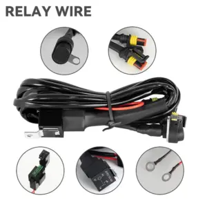chicote rele farol led moto