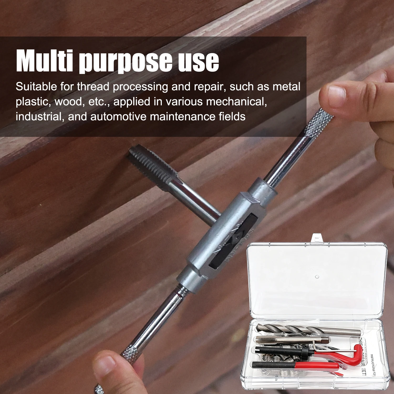 Kit Reparo de Rosca Métrica 25 Peças M5 a M12 - Imagem 4