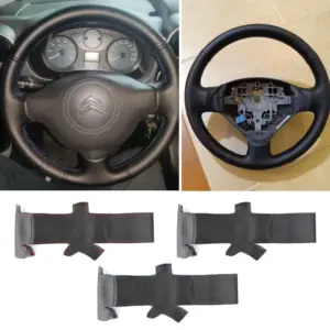 capa volante couro microfibra perfurado peugeot 207