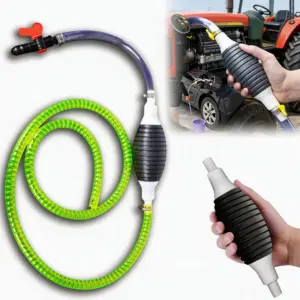 bomba de combustível manual universal azul