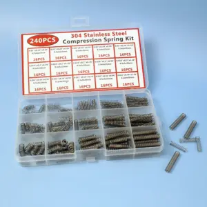 kit molas compressão aço inoxidável
