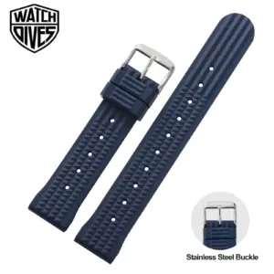 pulseira de relógio borracha fkm 20mm 22mm