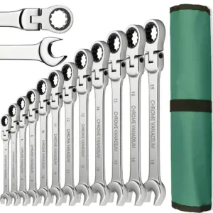 kit chave catraca flexível 8-22mm