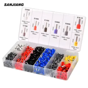 kit terminais fio conector isolado awg 22-7