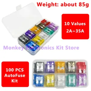 kit fusíveis automotivos lâmina médios