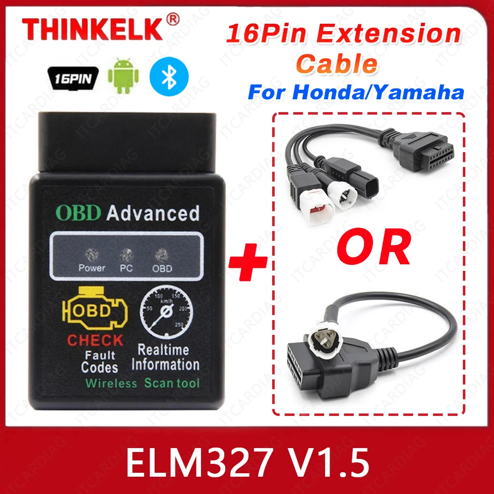 cabo adaptador obd2 elm327 motos