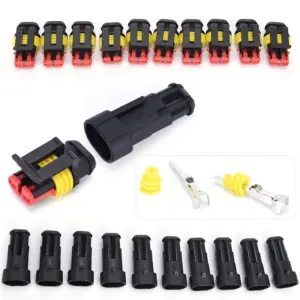 kit conectores elétricos 2 pinos