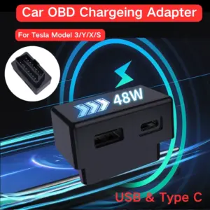 adaptador carregador obd2 tesla