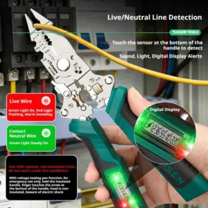 alicate desencapador de fios elétricos dobrável