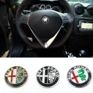adesivo emblema volante 40mm alfa romeo