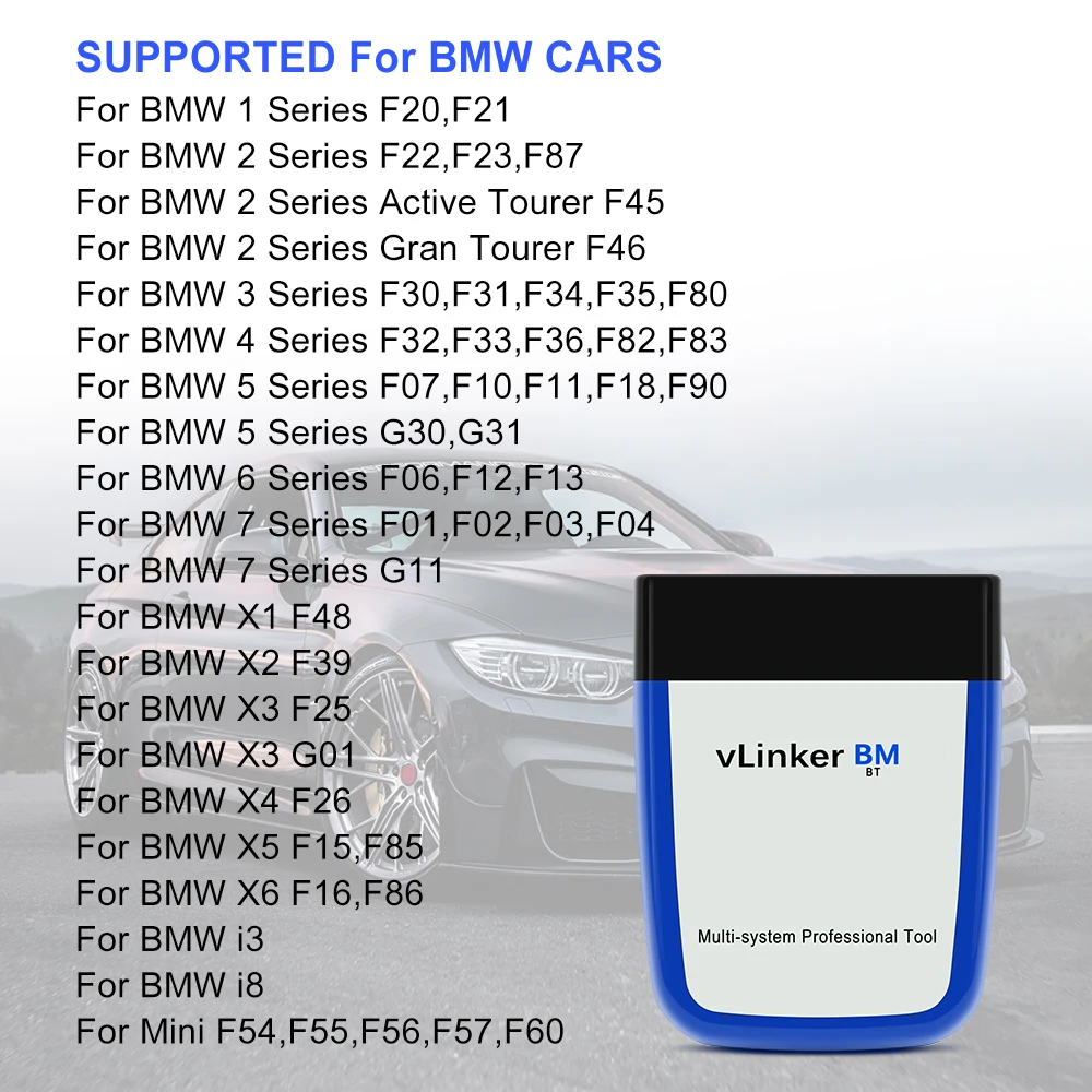 Scanner Automotivo Vgate vLinker BM+ OBD2 Bluetooth - Imagem 4