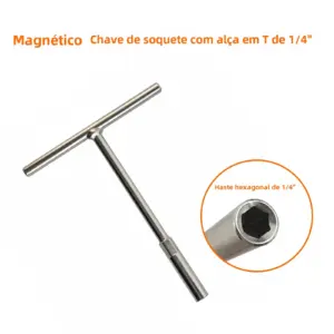 chave de soquete magnética 1/4