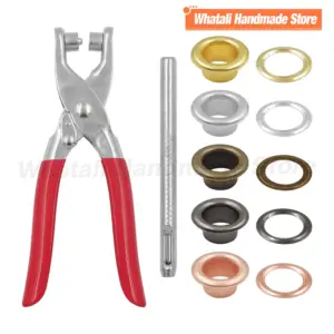 kit alicate ilhos 4mm
