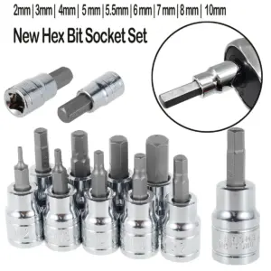 kit soquete allen hexagonal 3/8