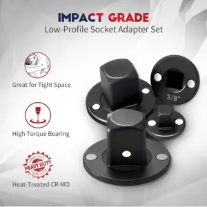 conjunto adaptadores soquete impacto perfil baixo
