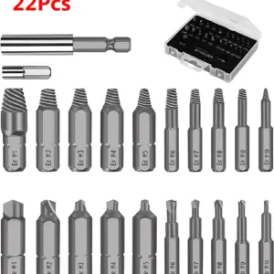 kit extrator parafuso danificado 22 peças