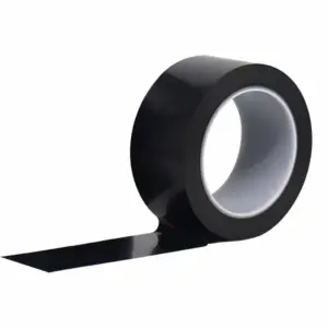 faixa de vinil preto brilhante