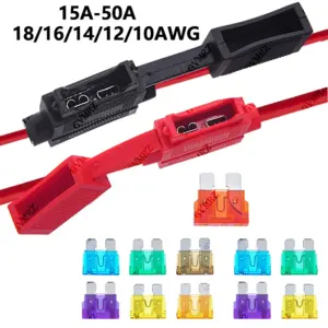 suporte fusível lâmina média atc impermeável