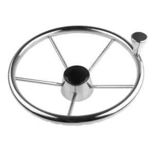 volante inox 13.5 polegadas barco