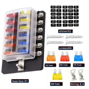 caixa de fusíveis universal 12 vias
